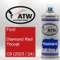Preview: Ford, Diamond Red Tricoat, C9 (2023 / 24): 400ml Sprühdose, von ATW Autoteile West.